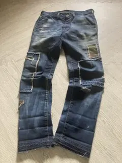 wjk パッチワーク　デニム