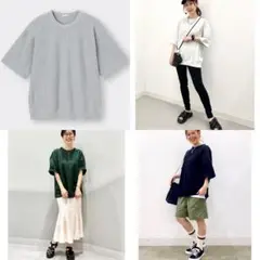 GU スウェT(5分袖)／グレー L