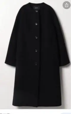 ◆ allureville ノーカラーエアリーコート ブラック◆