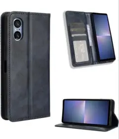 ❣️新品❣️ Xperia 5V ケース 手帳型ケース ネイビー