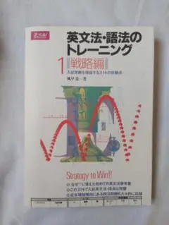 絶版品　英文法語法のトレーニング戦略編