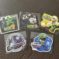 スーパーマリオ　ルイージステッカーセット