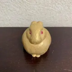 新年うさぎ ご利益もの 木彫り 置物 縁起 お年賀のお品物