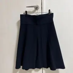 自由区 フレアスカート ネイビー