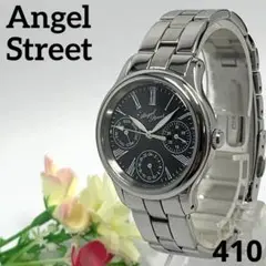 稼働品 Angel Street レディース 腕時計 カレンダー ブラック 美品