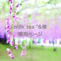 milk tea *&様　専用ページ