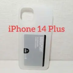 iPhone 14 Plusケース [2枚のカードスロット]マットクリア