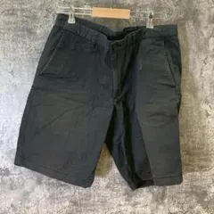✨UNIQLO✨ユニクロ♡ショートパンツ♡綿パンツ♡ブラック♡メンズ(L)