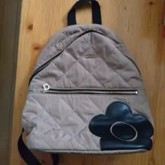 MARY QUANT キルティングリュック ベージュ
