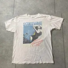 海外輸入品　SCORPIONSスコーピオンズ　ドイツ　ロックバンドTシャツ　白M