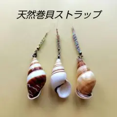 巻貝ストラップ/ハンドメイド②