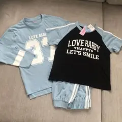 新品Love Rabby 綿100%パジャマ3点セット 150センチ