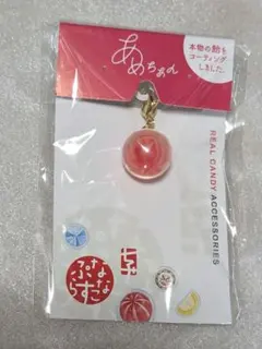 ナナコプラス　nanacoplus+　飴玉チャーム　キーホルダー　赤