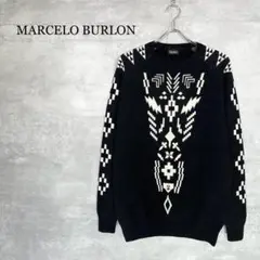 『MARCELO BURLON』マルセロバーロン (M) ウール ニットセーター