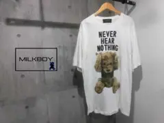 ミルクボーイ NEVER HEAR BEAR ベア Tシャツ ビッグシルエット