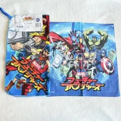 マーベル　フューチャーアベンジャーズ　ループ付きタオル　ハンカチ
