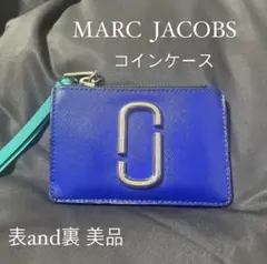 美品 MARC JACOBS マークジェイコブス ブルー コインケース