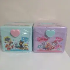 パウパトロール　持ち手付ボックス(M)2種セット　未開封品