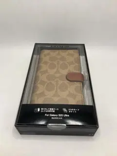 Galaxy S23 Ultra COACH（R）ブックタイプケース　ブラウン
