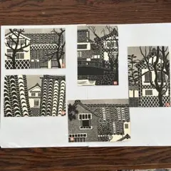 寺島勝次郎　倉敷の家　葉書