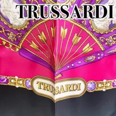 【超お買得】極美品 TRUSSARDI シルクスカーフ