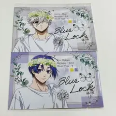 ブルーロック flower crown 凪　御影　玲王　箔押しブロマイド　特典