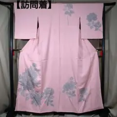 0388着物 袷 訪問着 駒刺繍