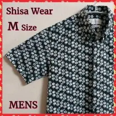 【Shisa】かりゆしウェア　アロハシャツ　おきなわかりゆし　半袖　✨美品✨
