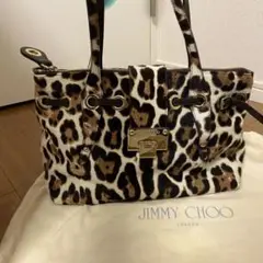ジミーチュウ レオパード柄 ハンドバッグ