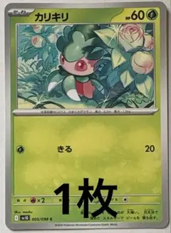 ⭐️バラ売り　ポケカ【0753カリキリ】くさタイプ　まとめ売り可