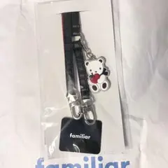 familiar クマチャーム スマホショルダーストラップ