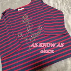 AS KNOW AS olaca ボーダートップス 大きめ
