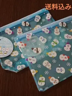 Can★Do フラットポーチ 雪だるま達
