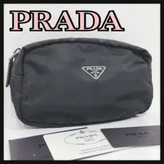 ☆PRADA☆ プラダ ポーチ ナイロン ブラック シンプル レディース