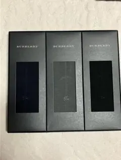 BURBERRY ソックス 3足セット ギフトボックス入り