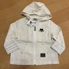 新品タグ付き　ミキハウス ダブルビー パーカー UV 90
