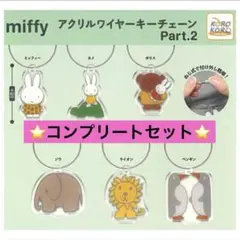 ⭐️即日発送⭐️miffy アクリルワイヤーキーチェーン　part2 6種　コンプ