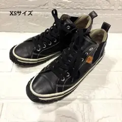 美品✨スピングルムーブ XS サイドゴア ミドルカットシューズ ブラック レザー