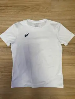 ワンポイント白ドライTシャツ　アシックス