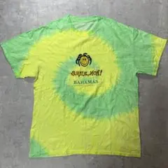 海外古着☆タイダイ Tシャツ スマイリーフェイス BAHAMAS タグなし