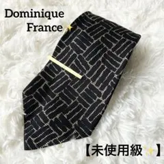 Dominique France ドミニクフランス ネクタイ ブラック ゴールド