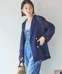 DOUX ARCHIVES メッシュテーラードダブルジャケットドゥ アルシーヴ