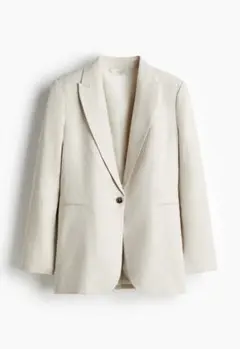H&M ベージュ 麻　ジャケット　XS 新品未使用