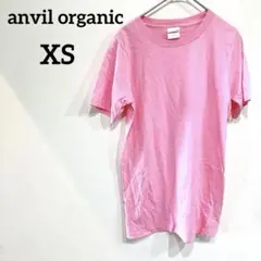 anvil organic 【XS】ピンク Tシャツ 無地 トップス 半袖T