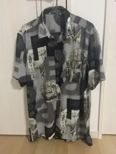 ARCH MESH 半袖シャツ Lサイズ グレー/ブラック