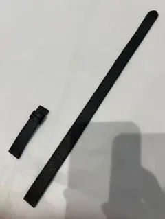 未使用に近い Emitta ワープロラックス 2重巻 時計レザーベルト 16mm