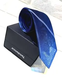 【匿名配送】美品 ROYALブランドネクタイ 日本製 ストライプ柄 ブルー