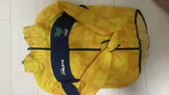 ATHLETA フード付きピステ イエロー/ネイビー