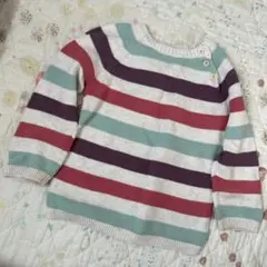H&M ニット　綿　80 90 ①