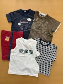 男の子 Tシャツ&パンツ 5枚セット　90〜95